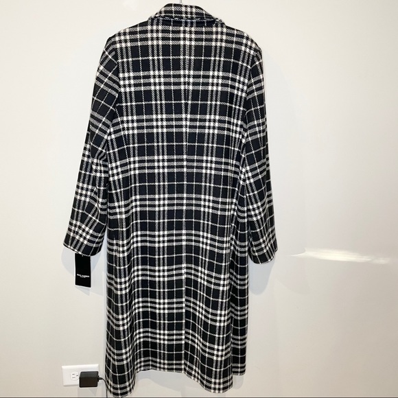 NWT Coat Black & White Plaid - Picture 3 of 11